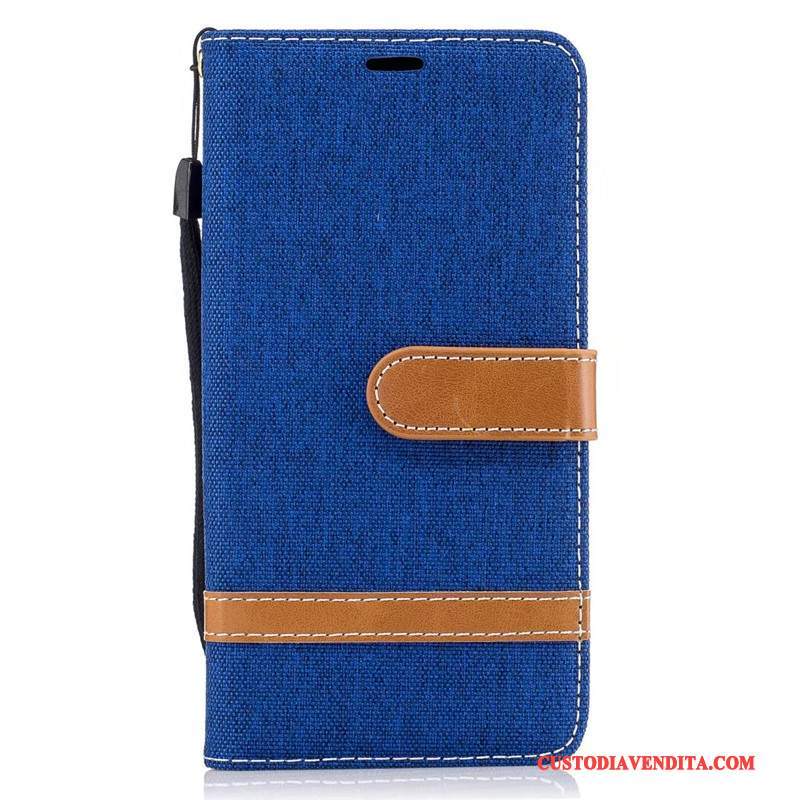 Custodia Lg K8 Pelle Porpora Denim, Cover Lg K8 Protezione