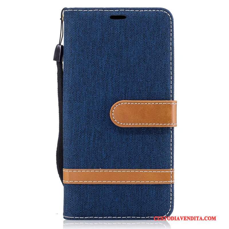 Custodia Lg K8 Pelle Porpora Denim, Cover Lg K8 Protezione