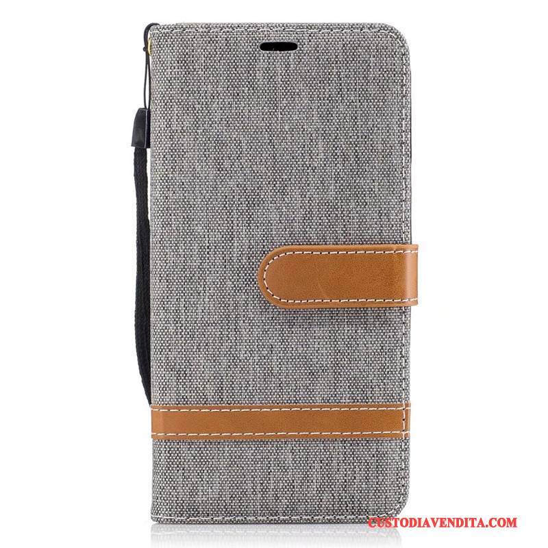 Custodia Lg K8 Pelle Porpora Denim, Cover Lg K8 Protezione