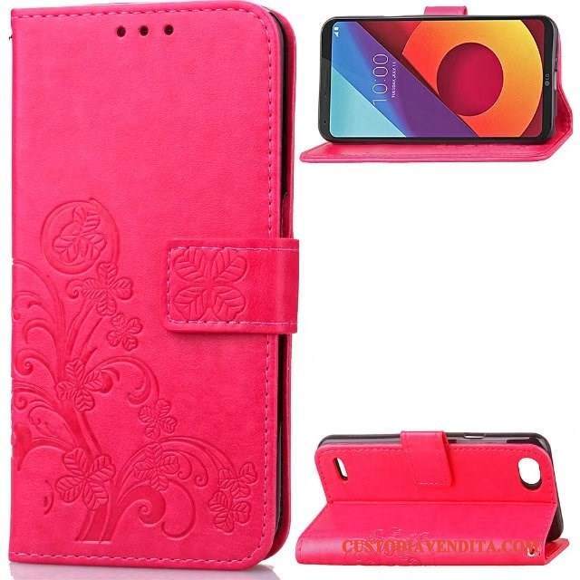 Custodia Lg Q6 Folio Anti-caduta Ornamenti Appesi, Cover Lg Q6 Pelle