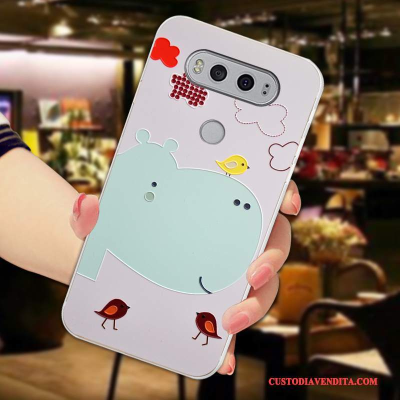 Custodia Lg V20 Cartone Animato Morbido Nuovo, Cover Lg V20 Goffratura Telefono Anti-caduta