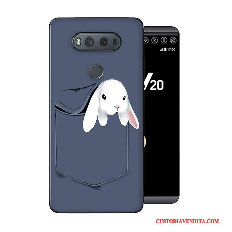 Custodia Lg V20 Cartone Animato Telefono Anti-caduta, Cover Lg V20 Creativo Grigio Morbido