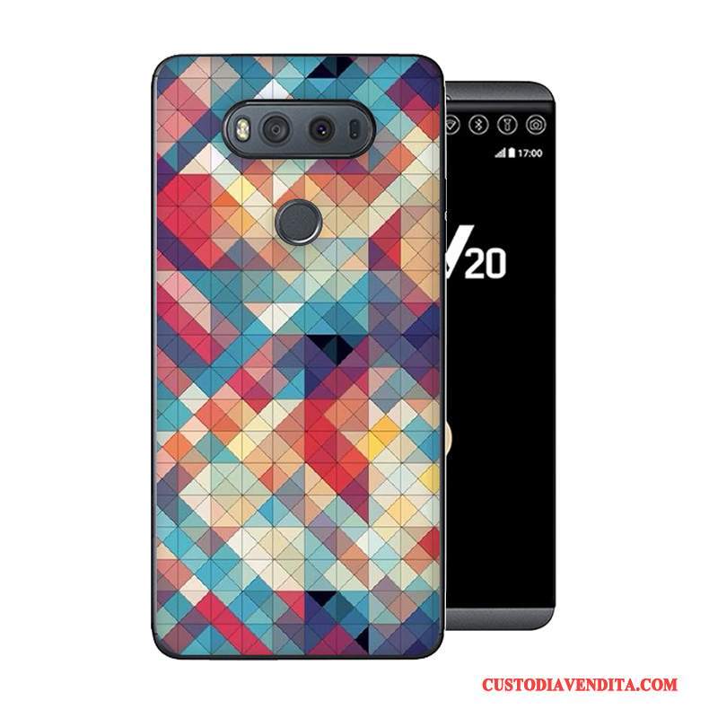 Custodia Lg V20 Cartone Animato Telefono Anti-caduta, Cover Lg V20 Creativo Grigio Morbido