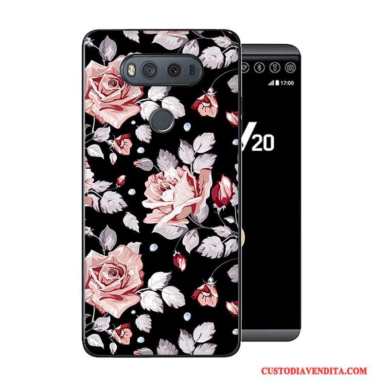 Custodia Lg V20 Cartone Animato Telefono Anti-caduta, Cover Lg V20 Creativo Grigio Morbido