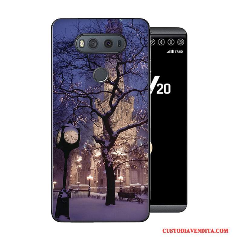 Custodia Lg V20 Cartone Animato Telefono Anti-caduta, Cover Lg V20 Creativo Grigio Morbido