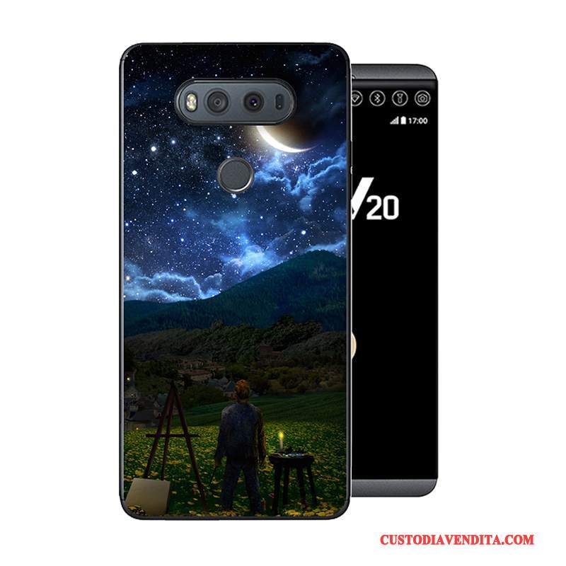 Custodia Lg V20 Cartone Animato Telefono Anti-caduta, Cover Lg V20 Creativo Grigio Morbido