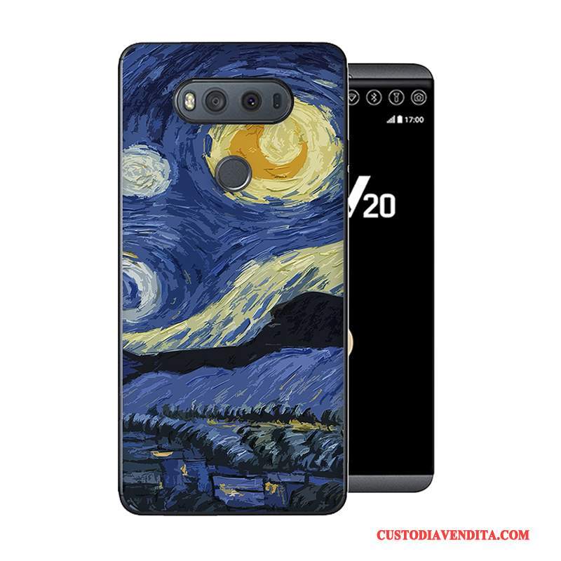 Custodia Lg V20 Cartone Animato Telefono Anti-caduta, Cover Lg V20 Creativo Grigio Morbido