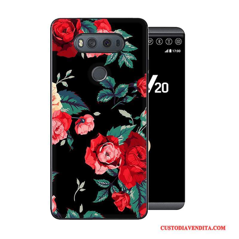 Custodia Lg V20 Cartone Animato Telefono Anti-caduta, Cover Lg V20 Creativo Grigio Morbido