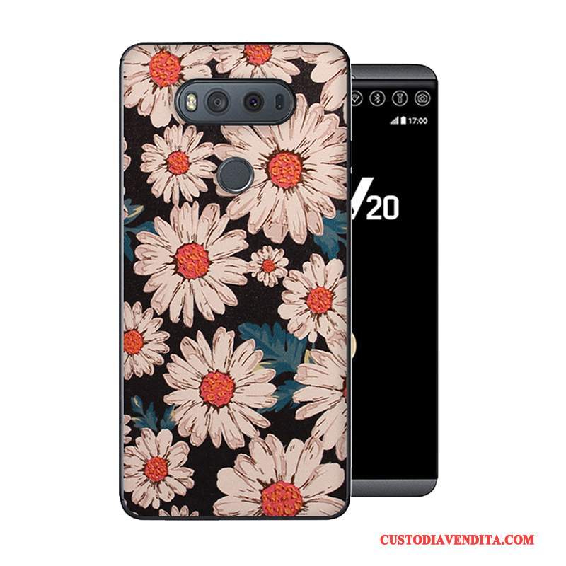 Custodia Lg V20 Cartone Animato Telefono Anti-caduta, Cover Lg V20 Creativo Grigio Morbido