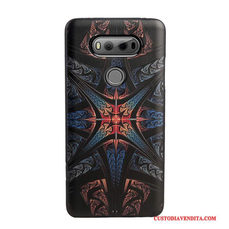 Custodia Lg V20 Goffratura Telefono Morbido, Cover Lg V20 Colore Tendenza Blu