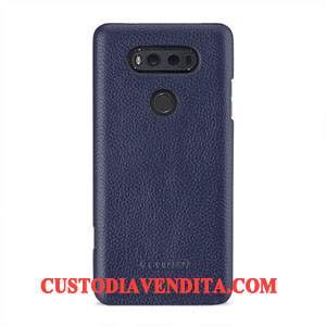 Custodia Lg V20 Pelle Anti-caduta Verde, Cover Lg V20 Protezione Antiscivolotelefono