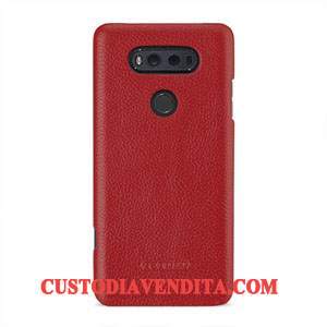 Custodia Lg V20 Pelle Anti-caduta Verde, Cover Lg V20 Protezione Antiscivolotelefono