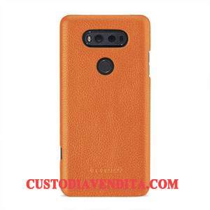 Custodia Lg V20 Pelle Anti-caduta Verde, Cover Lg V20 Protezione Antiscivolotelefono