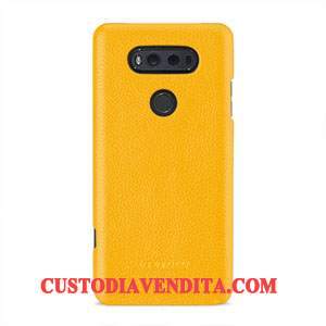 Custodia Lg V20 Pelle Anti-caduta Verde, Cover Lg V20 Protezione Antiscivolotelefono