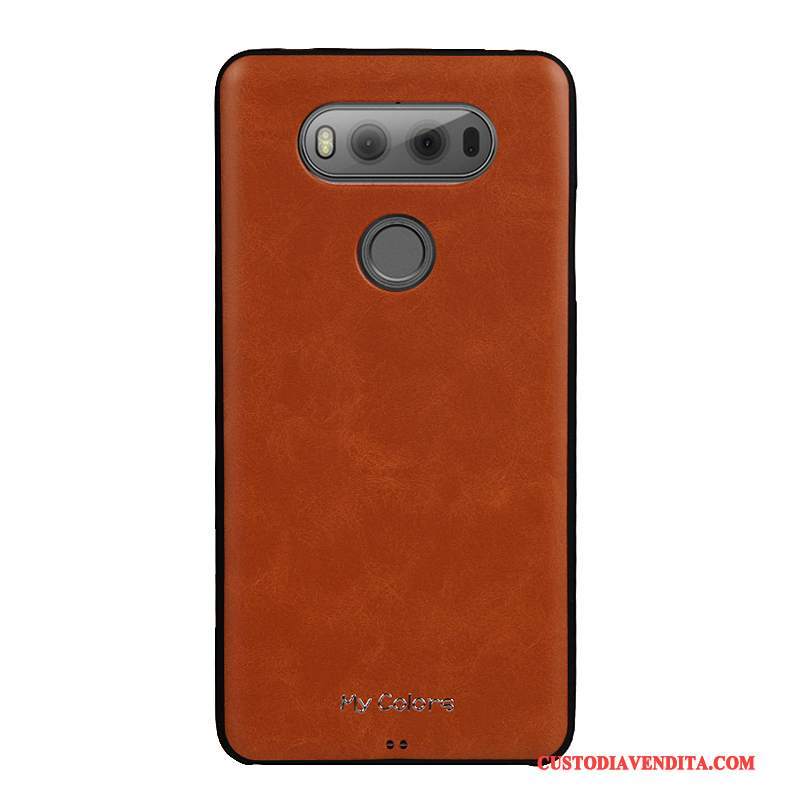 Custodia Lg V20 Pelle Morbidotelefono, Cover Lg V20 Protezione Rosso Affari