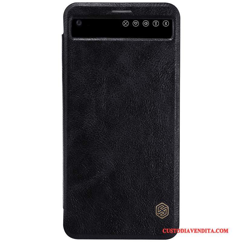 Custodia Lg V20 Pelle Telefono Oro, Cover Lg V20 Protezione Anti-caduta Bianco