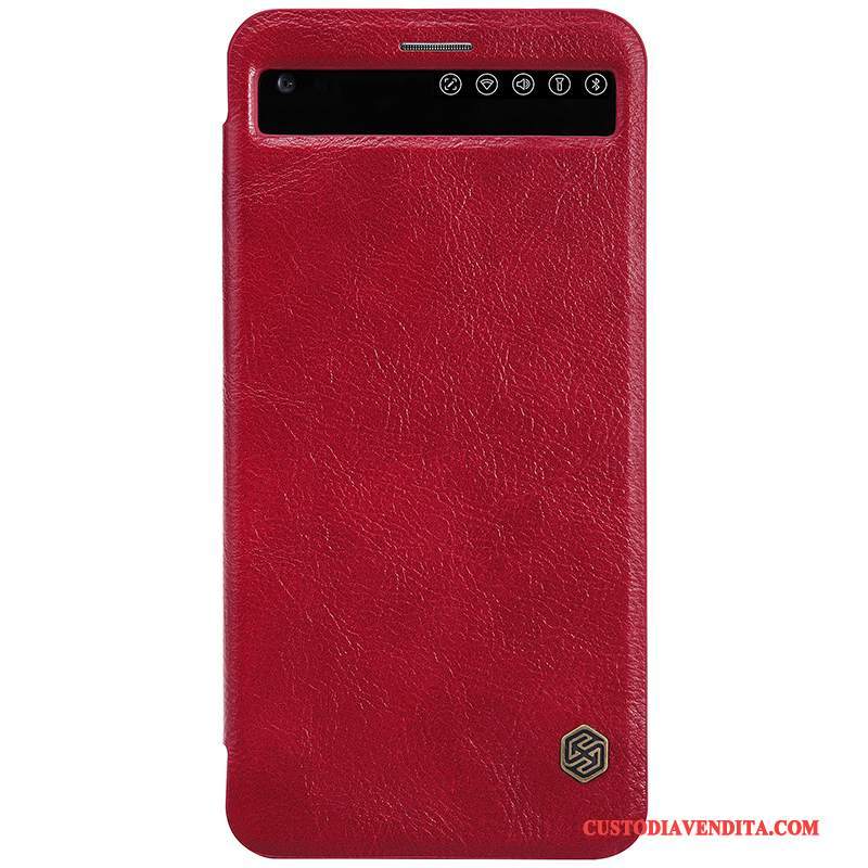 Custodia Lg V20 Pelle Telefono Oro, Cover Lg V20 Protezione Anti-caduta Bianco