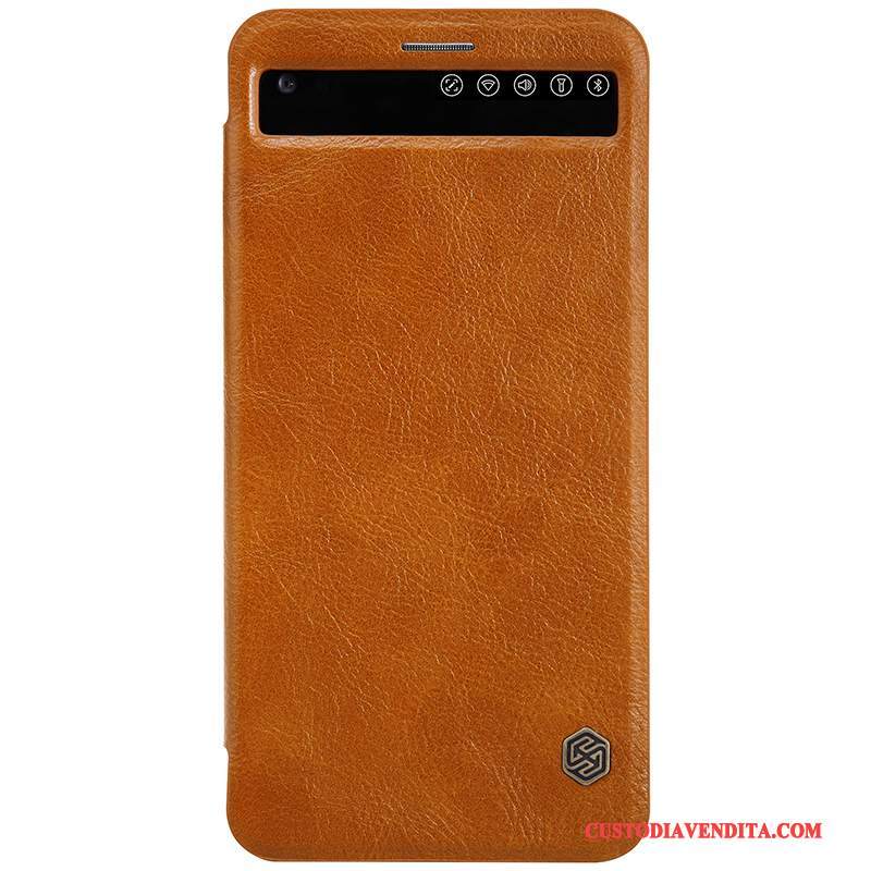 Custodia Lg V20 Pelle Telefono Oro, Cover Lg V20 Protezione Anti-caduta Bianco