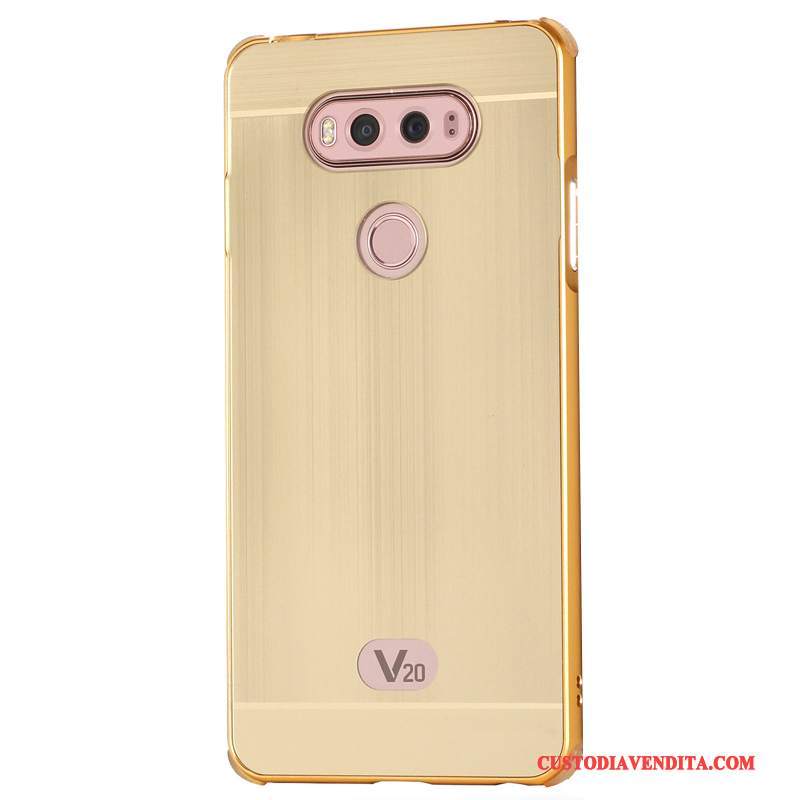 Custodia Lg V20 Protezione Anti-caduta Telaio, Cover Lg V20 Tendenza Oro