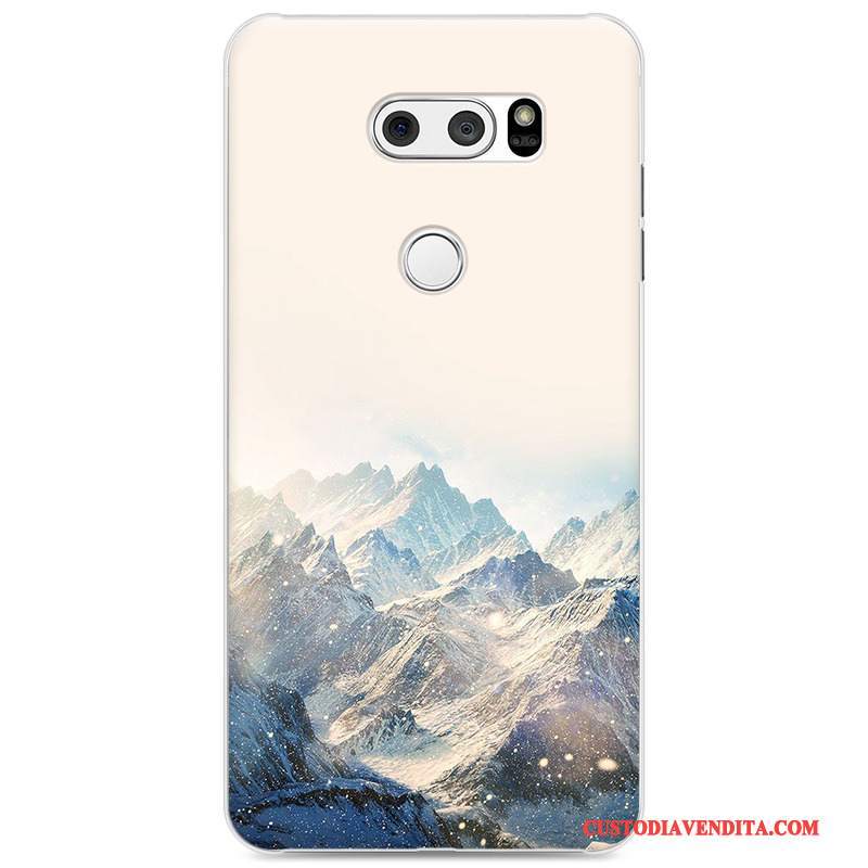 Custodia Lg V30 Cartone Animato Difficiletelefono, Cover Lg V30 Colore Blu Tendenza