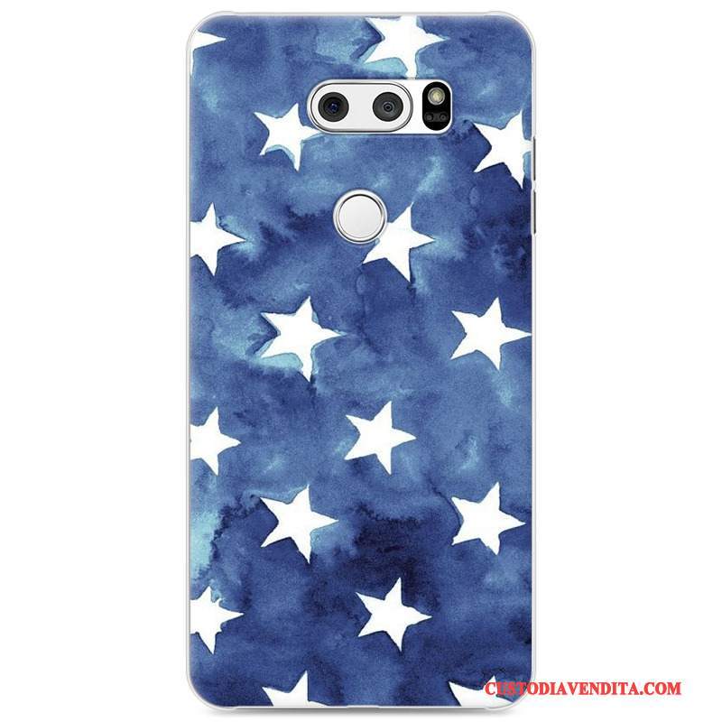 Custodia Lg V30 Cartone Animato Difficiletelefono, Cover Lg V30 Colore Blu Tendenza