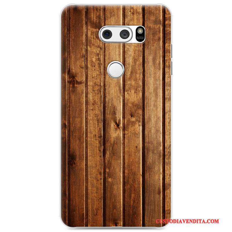 Custodia Lg V30 Colore Di Personalità Difficile, Cover Lg V30 Creativo Bianco Legno