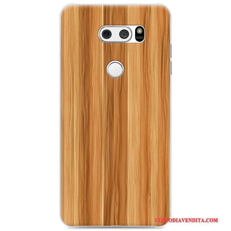 Custodia Lg V30 Colore Di Personalità Difficile, Cover Lg V30 Creativo Bianco Legno