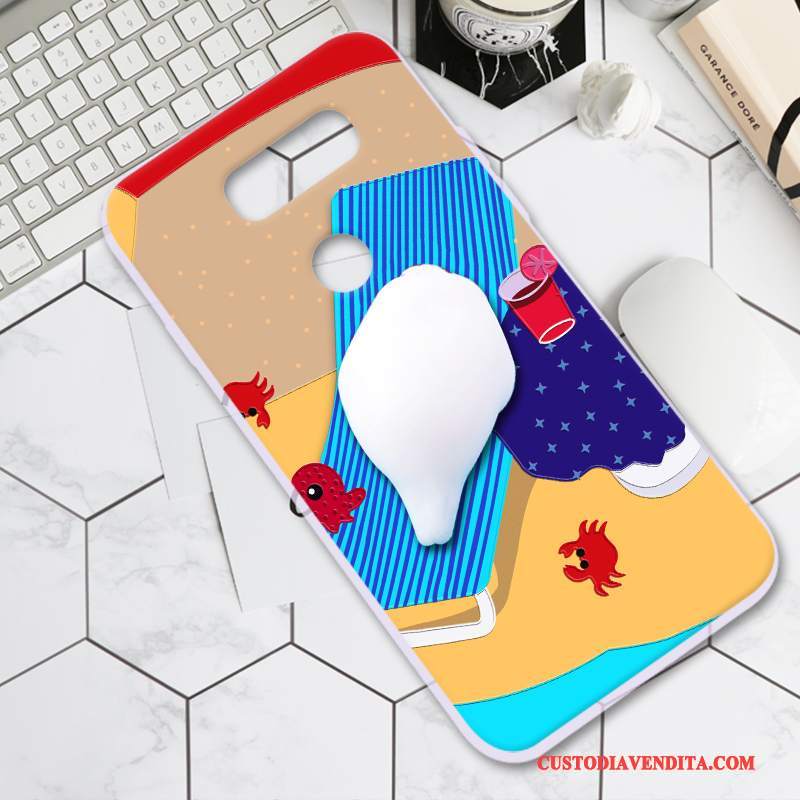 Custodia Lg V30 Creativo Telefono Tutto Incluso, Cover Lg V30 Silicone Decompressione Tridimensionale