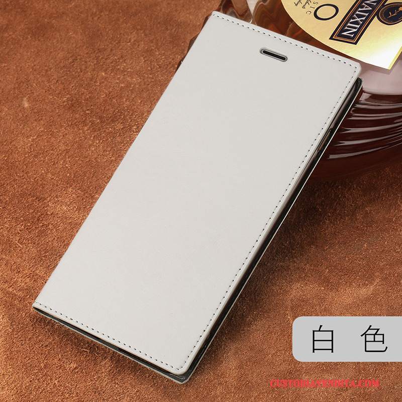 Custodia Lg V30 Pelle Lusso Affari, Cover Lg V30 Protezione Bianco Tutto Incluso