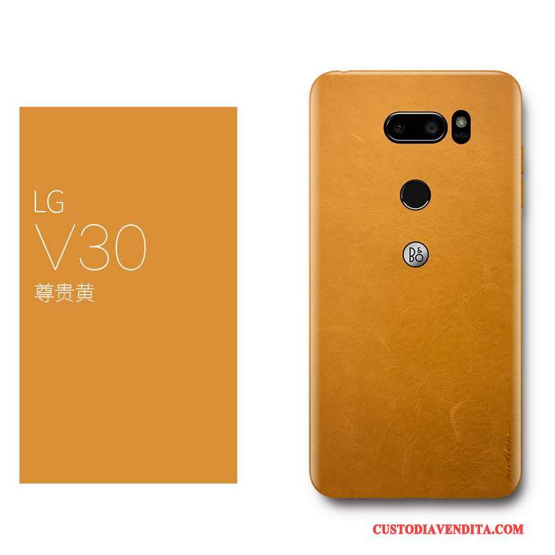 Custodia Lg V30 Pelle Sottile Tutto Incluso, Cover Lg V30 Protezione Rosso Lusso