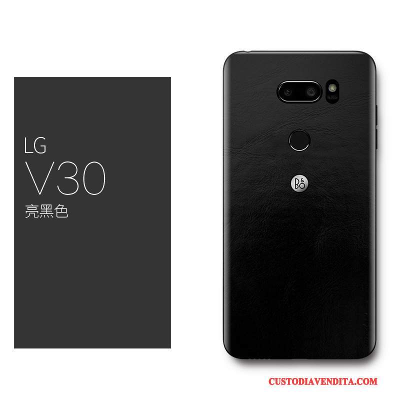 Custodia Lg V30 Pelle Sottile Tutto Incluso, Cover Lg V30 Protezione Rosso Lusso