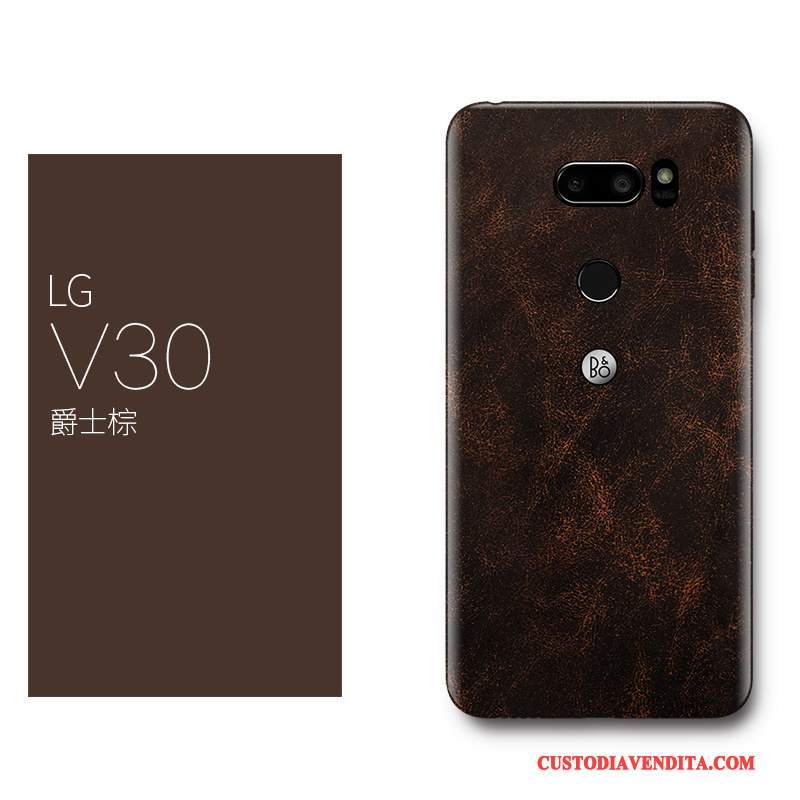 Custodia Lg V30 Pelle Sottile Tutto Incluso, Cover Lg V30 Protezione Rosso Lusso