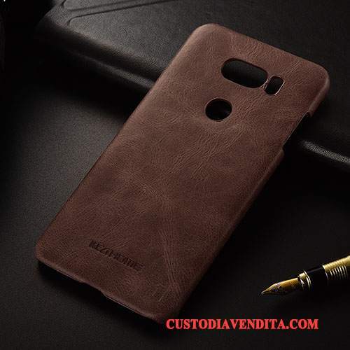 Custodia Lg V30 Pelle Telefono Sottile, Cover Lg V30 Protezione Tendenza Affari