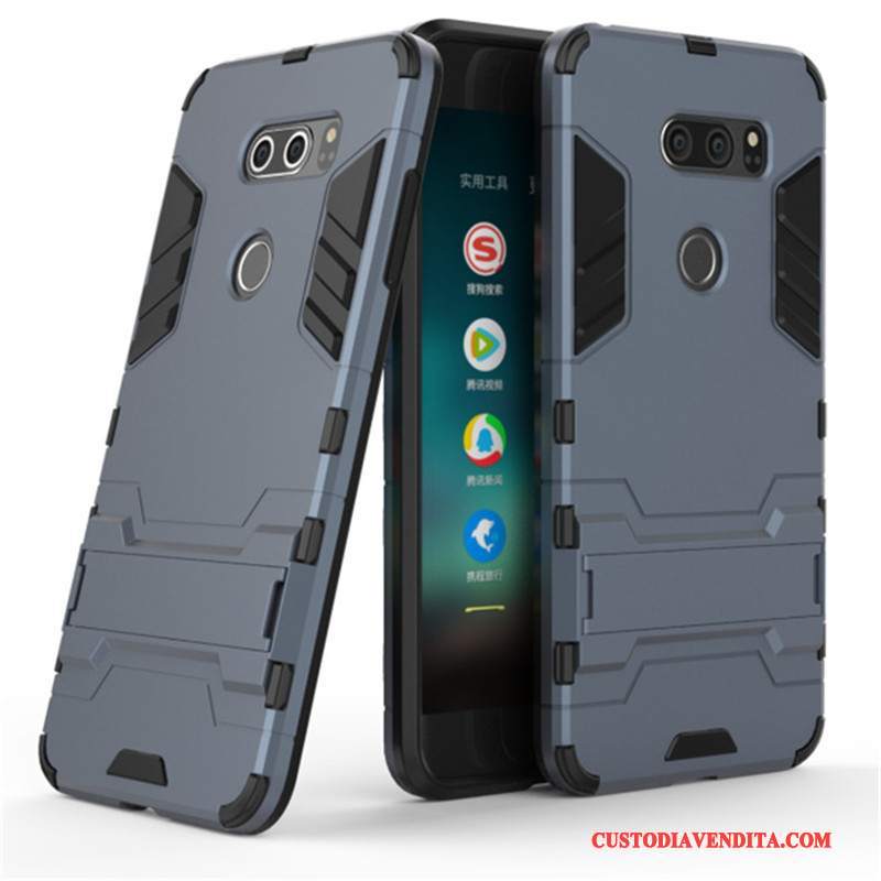 Custodia Lg V30 Protezione Anti-caduta Tendenza, Cover Lg V30 Blu Supporto