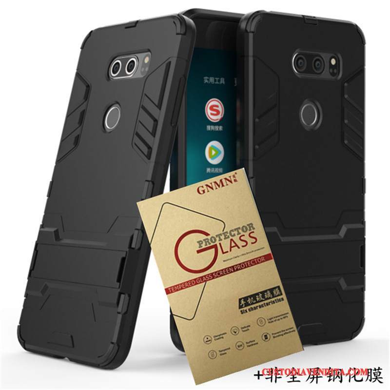 Custodia Lg V30 Protezione Anti-caduta Tendenza, Cover Lg V30 Blu Supporto