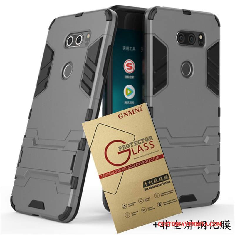 Custodia Lg V30 Protezione Anti-caduta Tendenza, Cover Lg V30 Blu Supporto