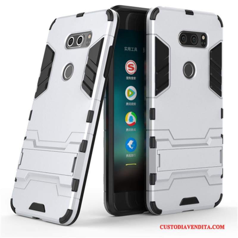 Custodia Lg V30 Protezione Anti-caduta Tendenza, Cover Lg V30 Blu Supporto