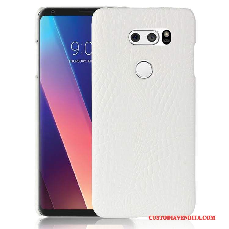 Custodia Lg V30 Protezione Difficiletelefono, Cover Lg V30 Pelle Anti-caduta Rosa