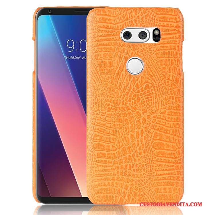 Custodia Lg V30 Protezione Difficiletelefono, Cover Lg V30 Pelle Anti-caduta Rosa