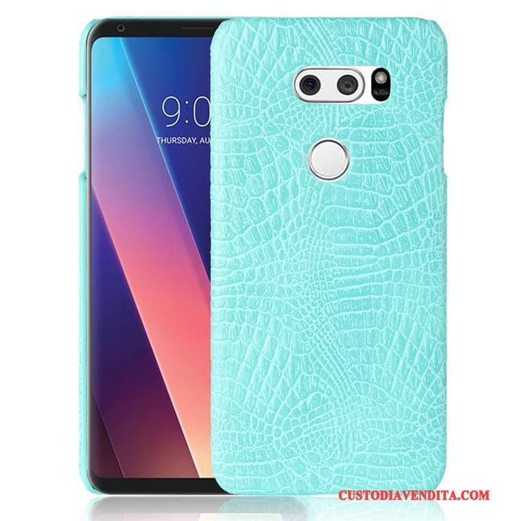 Custodia Lg V30 Protezione Difficiletelefono, Cover Lg V30 Pelle Anti-caduta Rosa