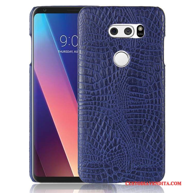 Custodia Lg V30 Protezione Difficiletelefono, Cover Lg V30 Pelle Anti-caduta Rosa