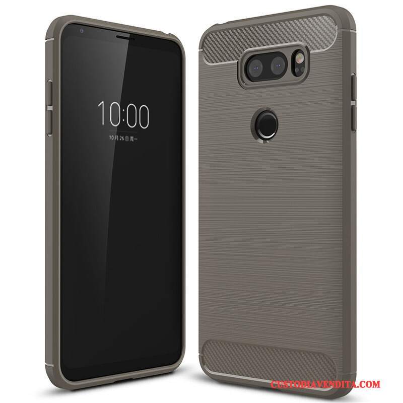 Custodia Lg V30 Silicone Anti-cadutatelefono, Cover Lg V30 Protezione Tutto Incluso Morbido