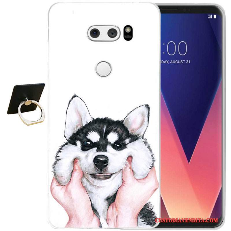 Custodia Lg V30 Silicone Tutto Inclusotelefono, Cover Lg V30 Moda Morbido Nero