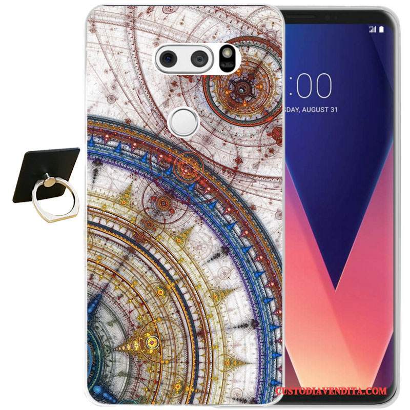 Custodia Lg V30 Silicone Tutto Inclusotelefono, Cover Lg V30 Moda Morbido Nero