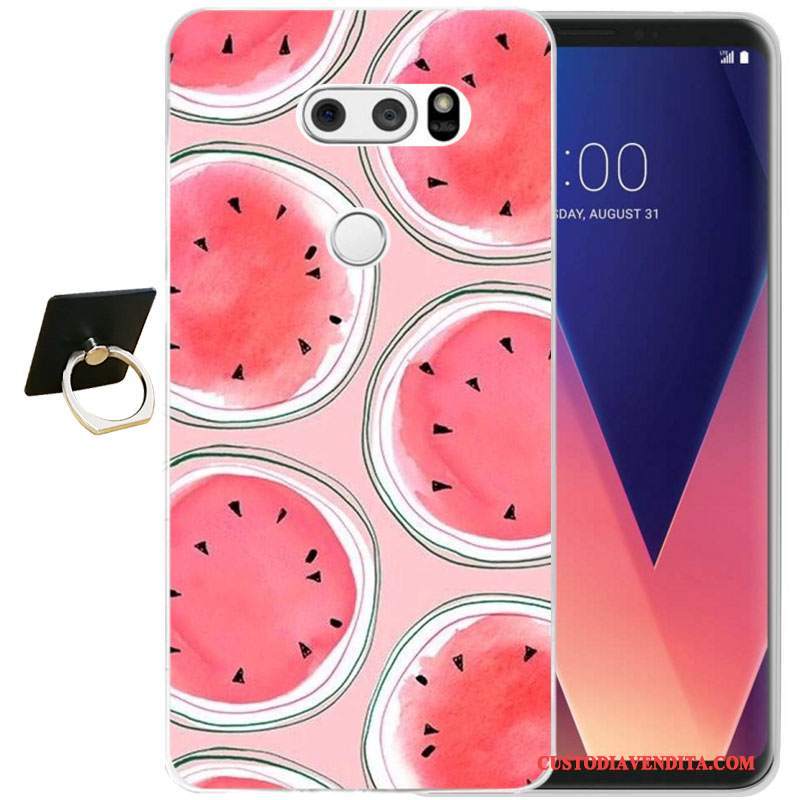 Custodia Lg V30 Silicone Tutto Inclusotelefono, Cover Lg V30 Moda Morbido Nero