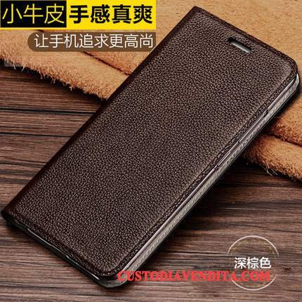 Custodia Lg V30 Vintage Lusso Difficile, Cover Lg V30 Pelle Morbido Affari