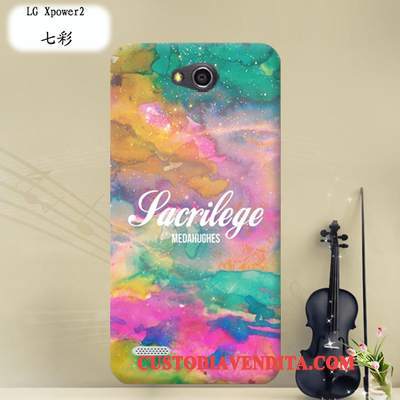 Custodia Lg X Power 2 Cartone Animato Porpora Trasparente, Cover Lg X Power 2 Protezione Morbido Panno