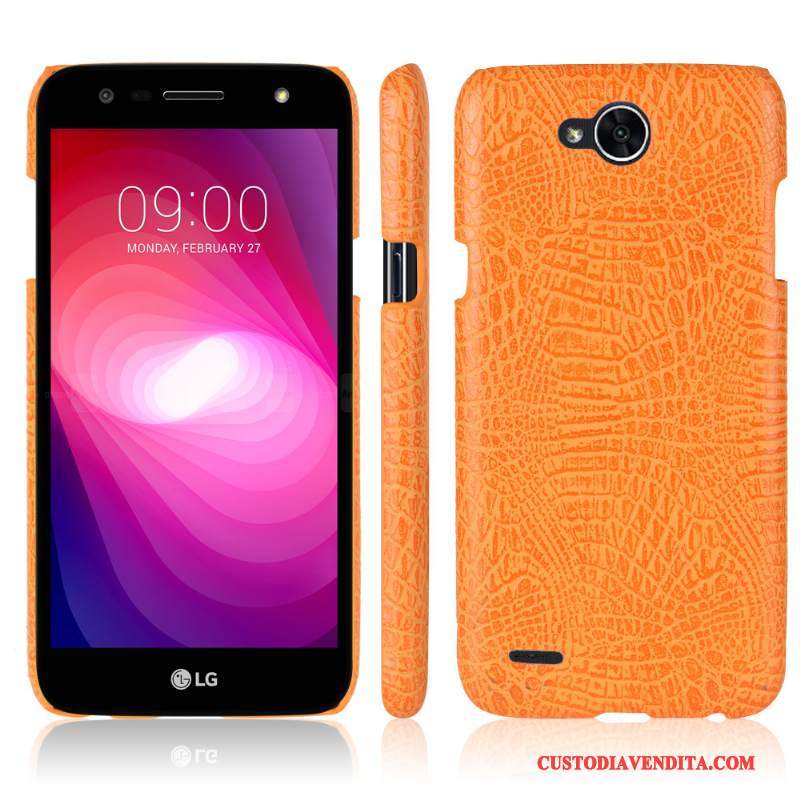 Custodia Lg X Power 2 Pelle Blu Chiaro Modello Coccodrillo, Cover Lg X Power 2 Protezione Nuovotelefono