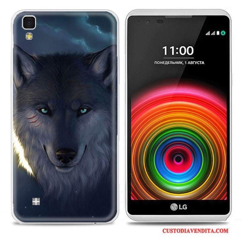 Custodia Lg X Power Colore Sottile Blu, Cover Lg X Power Protezione Morbidotelefono