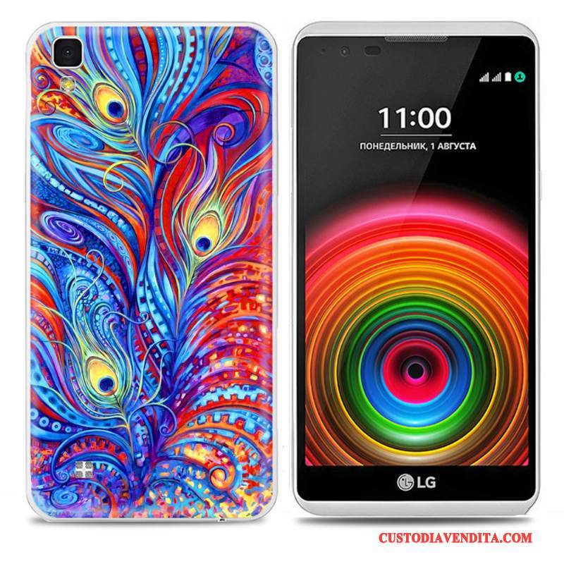 Custodia Lg X Power Colore Sottile Blu, Cover Lg X Power Protezione Morbidotelefono